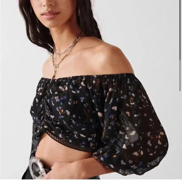 NWT Ba&sh Topaz Crop Floral Top size XS - Picture 12 of 15